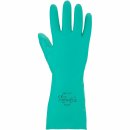 Nitril Chemikalienschutz-Handschuh velourisiert grün Gr.10