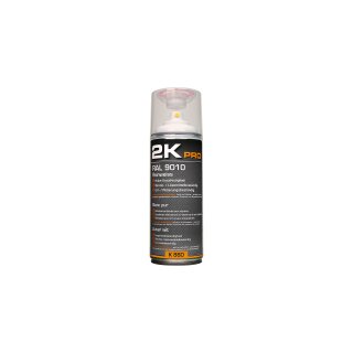 2KPRO RAL 9003 Signalweiß Glanz 2K-Lackspray (400ml)