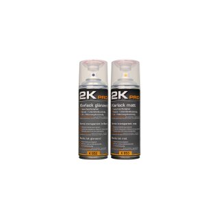 2KPRO Klarlack glänzend oder matt 2K-Lackspray (400ml)